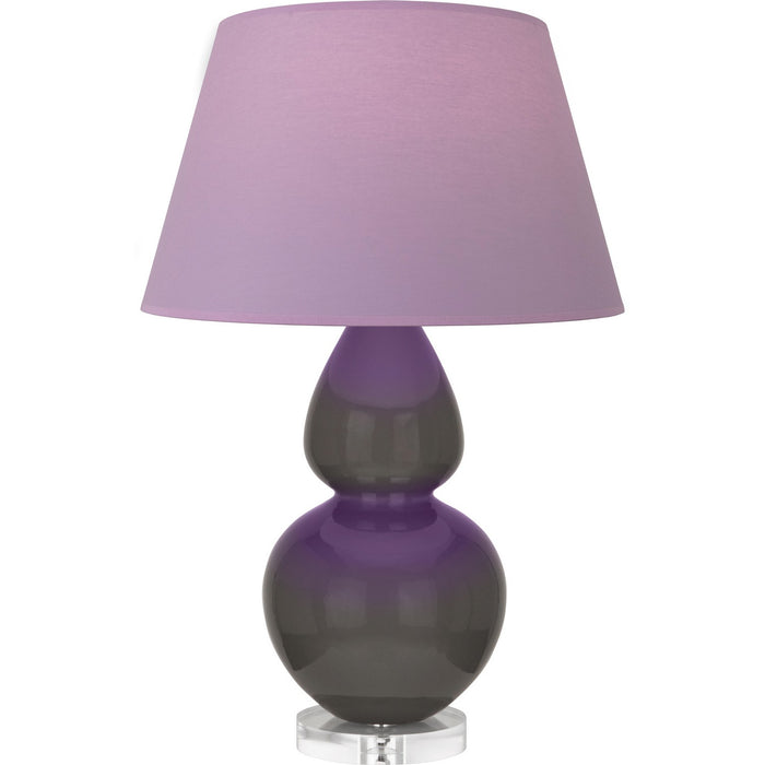 Robert Abbey CR23L One Light Table Lamp, Ash Glazed Ceramic w/Lucite