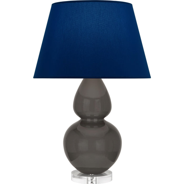 Robert Abbey CR23N One Light Table Lamp, Ash Glazed Ceramic w/Lucite