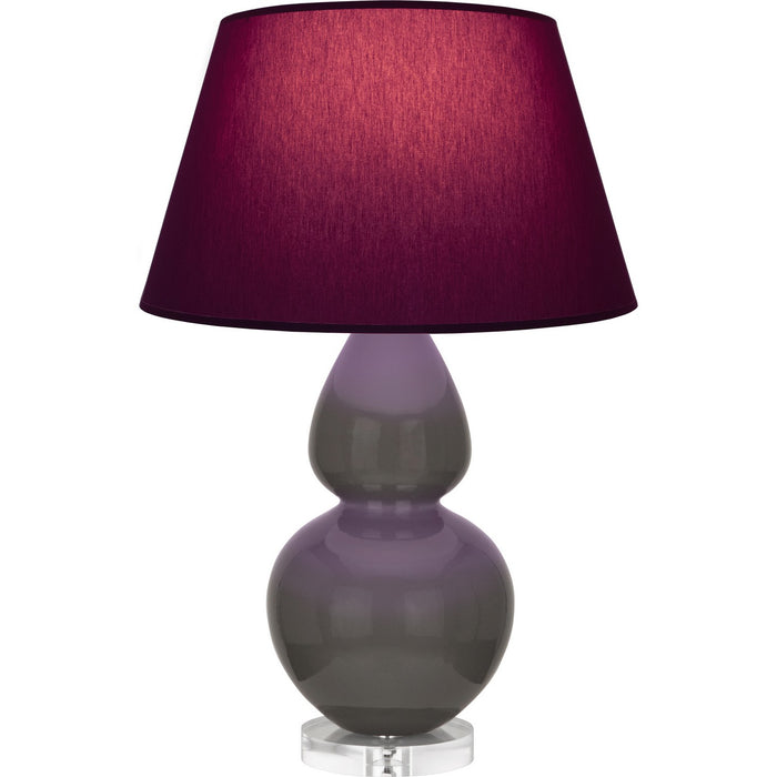 Robert Abbey CR23P One Light Table Lamp, Ash Glazed Ceramic w/Lucite