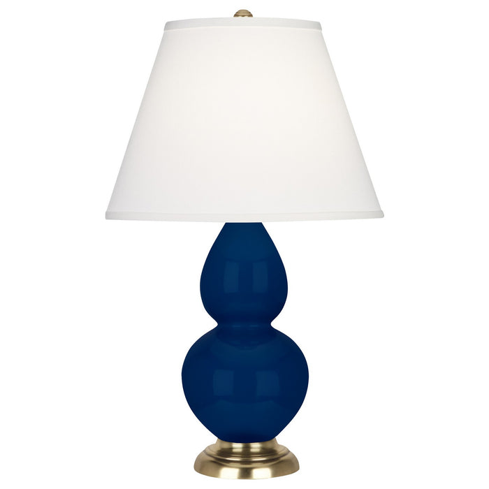 Robert Abbey CT10X One Light Accent Lamp, Cobalt Glazed Ceramic w/Antique Natural Brassed