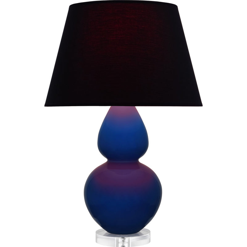 Robert Abbey CT23K One Light Table Lamp, Cobalt Glazed Ceramic w/Lucite