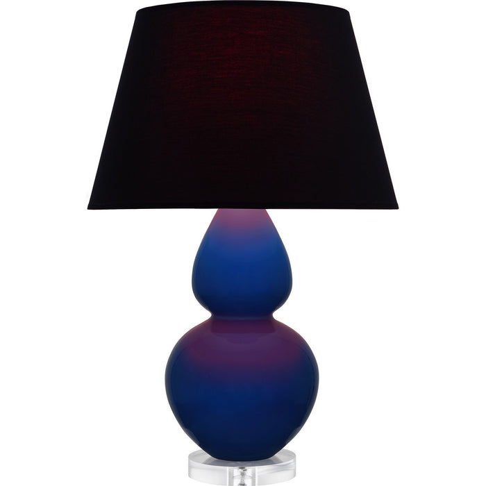 Robert Abbey CT23K One Light Table Lamp, Cobalt Glazed Ceramic w/Lucite
