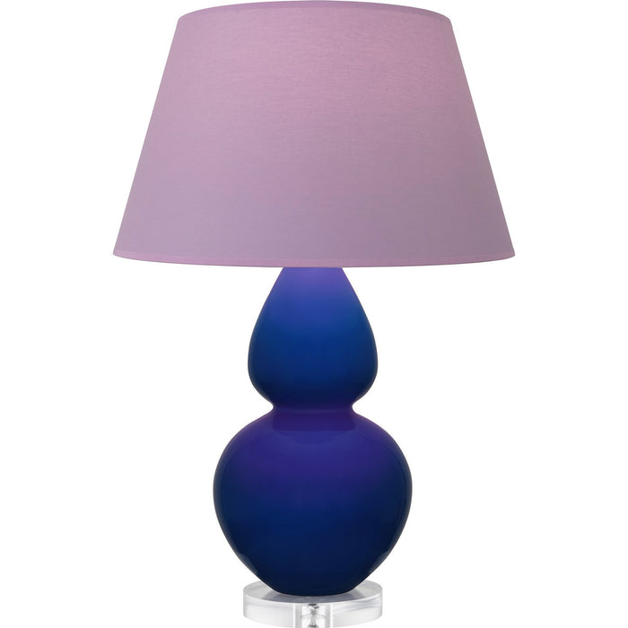 Robert Abbey CT23L One Light Table Lamp, Cobalt Glazed Ceramic w/Lucite