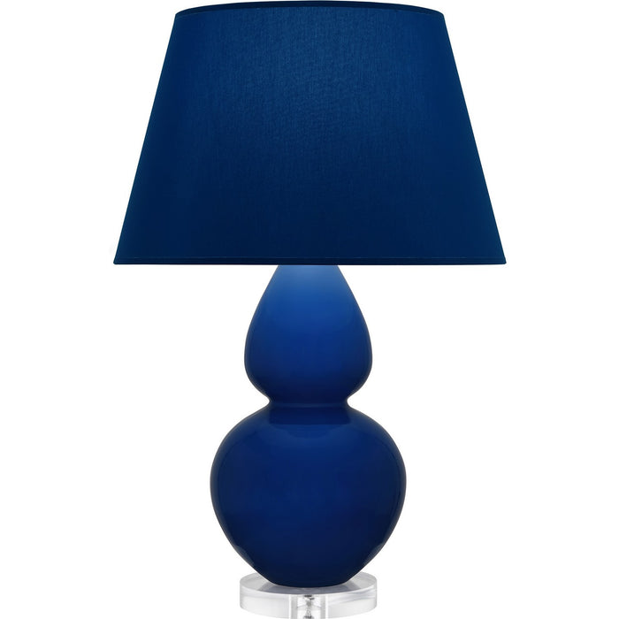 Robert Abbey CT23N One Light Table Lamp, Cobalt Glazed Ceramic w/Lucite