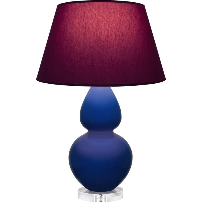 Robert Abbey CT23P One Light Table Lamp, Cobalt Glazed Ceramic w/Lucite