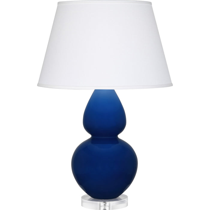 Robert Abbey CT23X One Light Table Lamp, Cobalt Glazed Ceramic w/Lucite