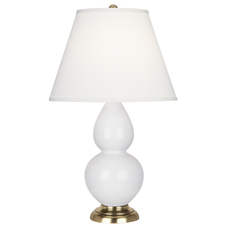 Robert Abbey DY10X One Light Accent Lamp, Daisy Glazed Ceramic w/Antique Natural Brassed