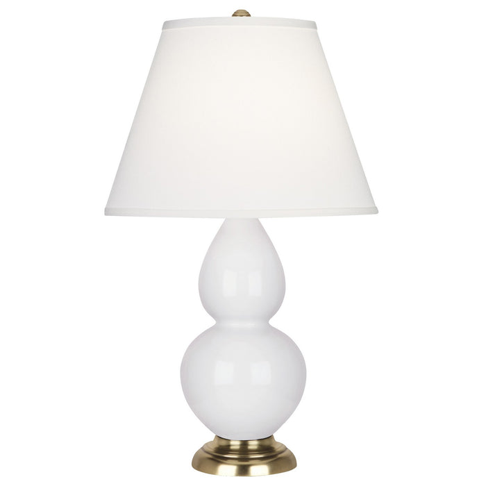 Robert Abbey DY10X One Light Accent Lamp, Daisy Glazed Ceramic w/Antique Natural Brassed