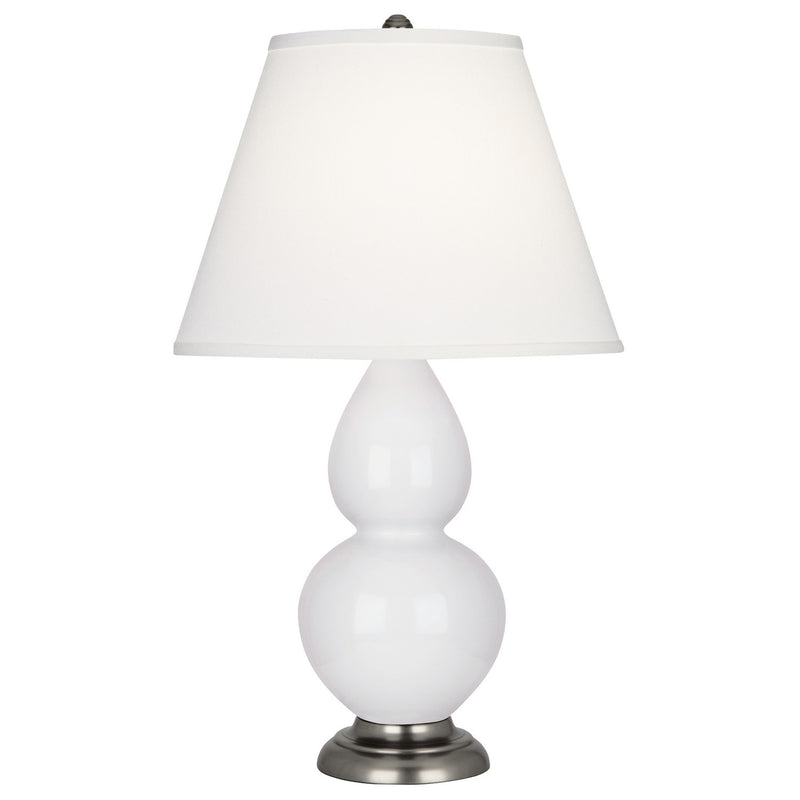 Robert Abbey DY12X One Light Accent Lamp, Daisy Glazed Ceramic w/Antique Silvered