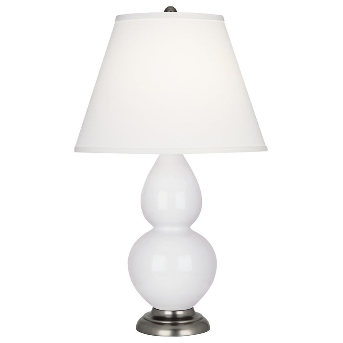 Robert Abbey DY12X One Light Accent Lamp, Daisy Glazed Ceramic w/Antique Silvered