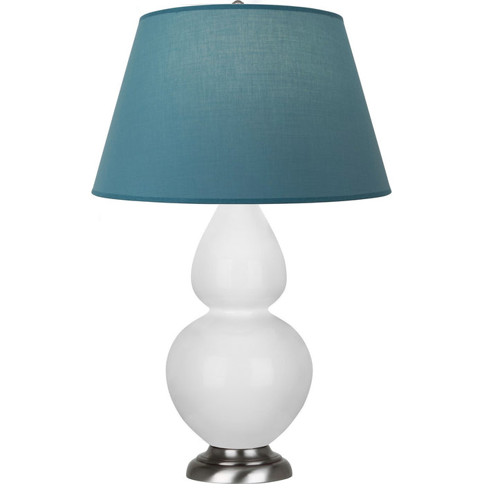 Robert Abbey DY22B One Light Table Lamp, Daisy Glazed Ceramic w/Antique Silvered