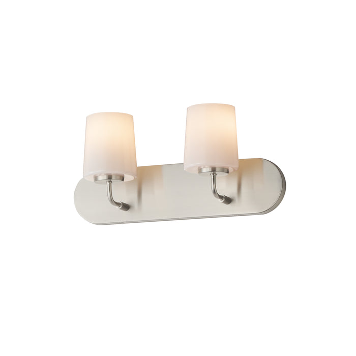 Maxim 12892WTSN Two Light Strip Bath Vanity, Satin Nickel