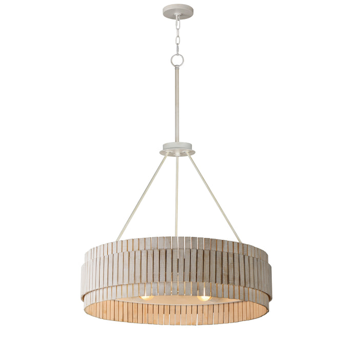 Maxim 14456WWTEC Six Light Chandelier, Ecru