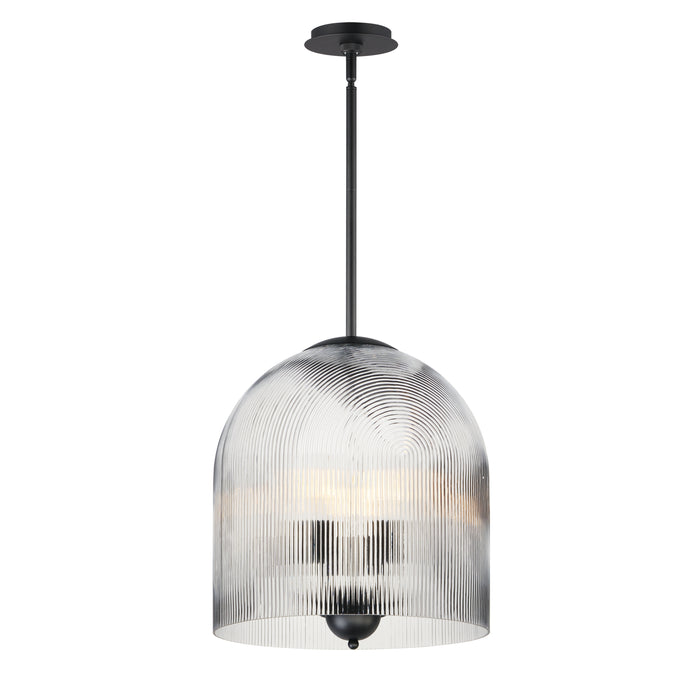 Maxim 15123CRBK Four Light Pendant, Black