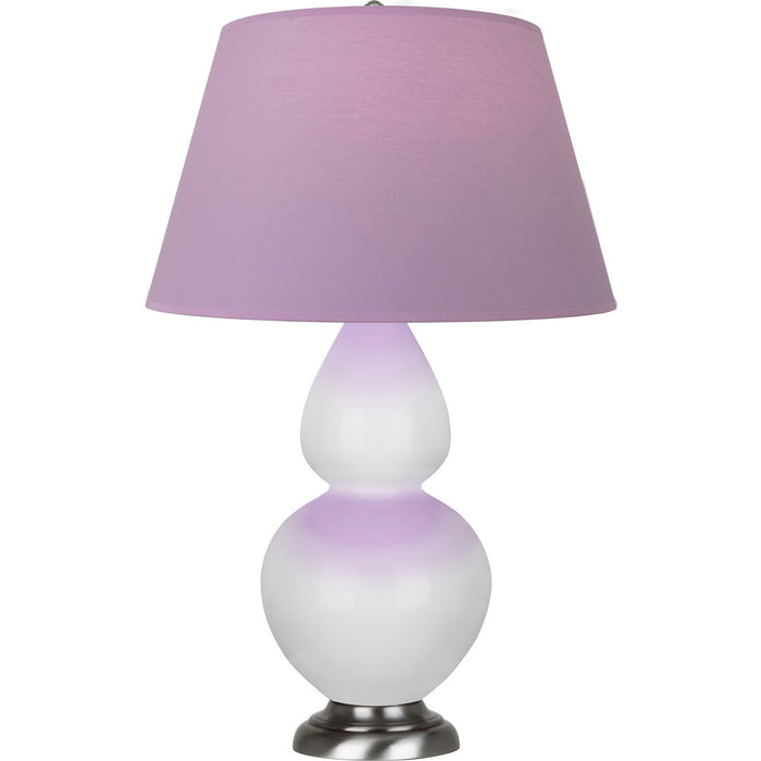 Robert Abbey DY22L One Light Table Lamp, Daisy Glazed Ceramic w/Antique Silvered