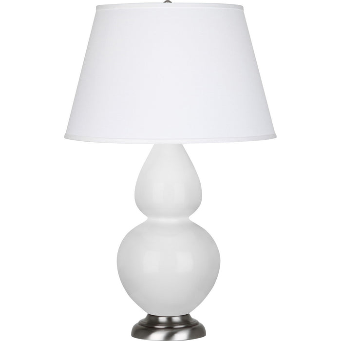 Robert Abbey DY22X One Light Table Lamp, Daisy Glazed Ceramic w/Antique Silvered