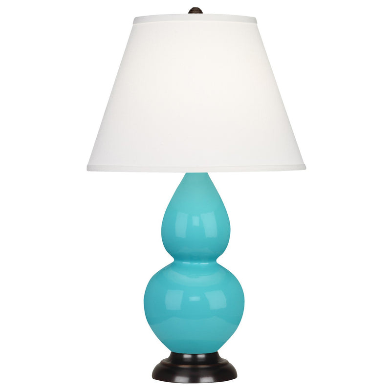 Robert Abbey EB11X One Light Accent Lamp, Egg Blue Glazed Ceramic w/Deep Patina Bronzeed