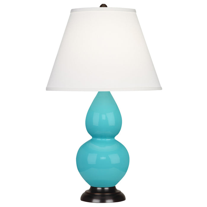 Robert Abbey EB11X One Light Accent Lamp, Egg Blue Glazed Ceramic w/Deep Patina Bronzeed