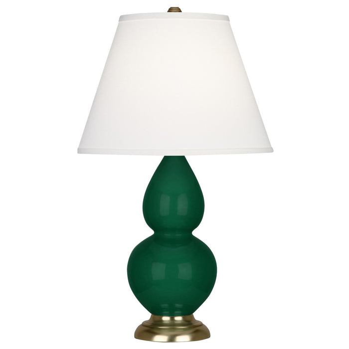 Robert Abbey JU10X One Light Accent Lamp, Jungle Glazed Ceramic w/Antique Natural Brassed