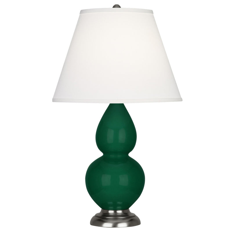 Robert Abbey JU12X One Light Accent Lamp, Jungle Glazed Ceramic w/Antique Silvered