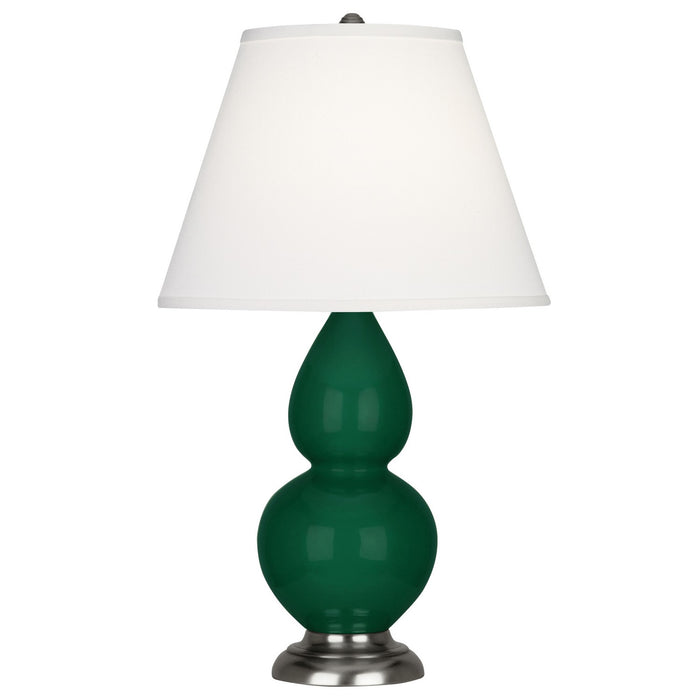 Robert Abbey JU12X One Light Accent Lamp, Jungle Glazed Ceramic w/Antique Silvered