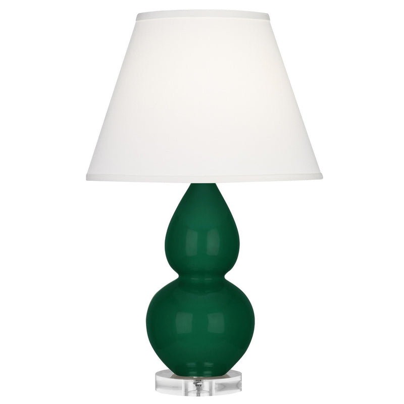 Robert Abbey JU13X One Light Accent Lamp, Jungle Glazed Ceramic w/Lucite