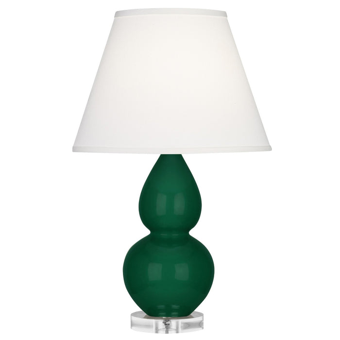 Robert Abbey JU13X One Light Accent Lamp, Jungle Glazed Ceramic w/Lucite