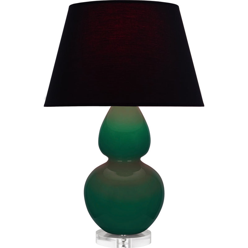 Robert Abbey JU23K One Light Table Lamp, Jungle Glazed Ceramic w/Lucite