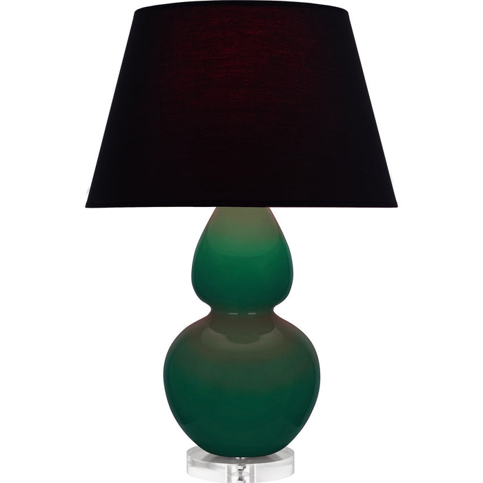 Robert Abbey JU23K One Light Table Lamp, Jungle Glazed Ceramic w/Lucite