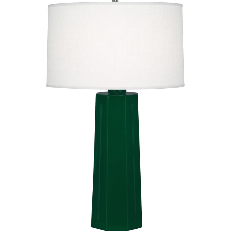 Robert Abbey JU960 One Light Table Lamp, Jungle Glazed Ceramic