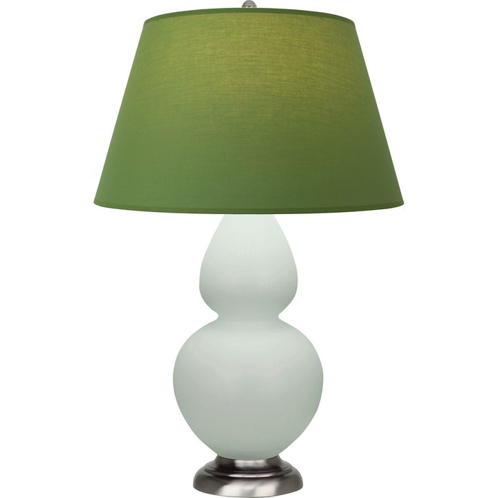 Robert Abbey MCL59G One Light Table Lamp, Matte Celadon Glazed Ceramic w/Antique Silvered