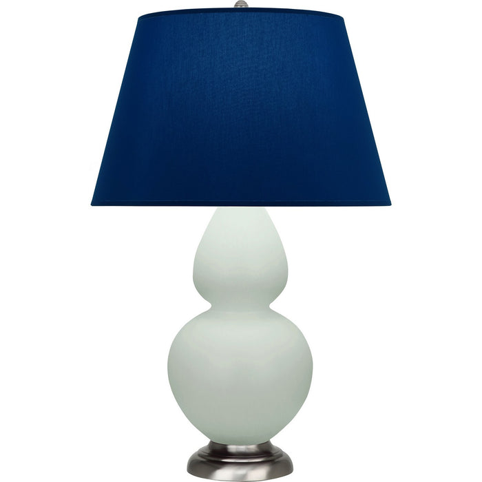 Robert Abbey MCL59N One Light Table Lamp, Matte Celadon Glazed Ceramic w/Antique Silvered