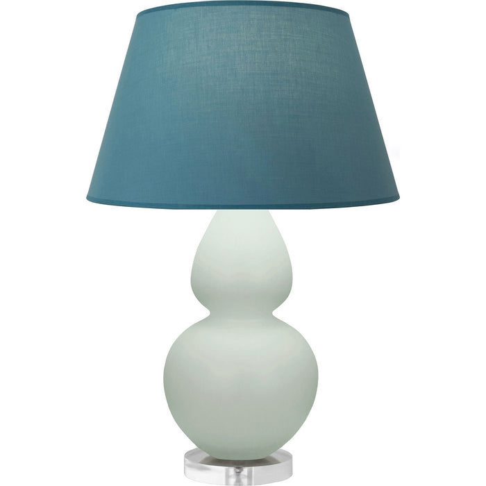 Robert Abbey MCL62B One Light Table Lamp, Matte Celadon Glazed Ceramic w/Lucite