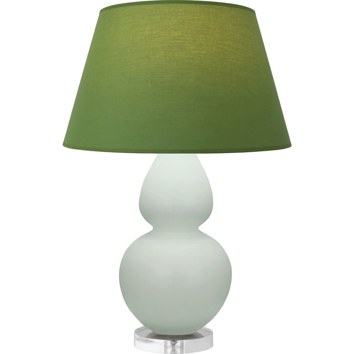 Robert Abbey MCL62G One Light Table Lamp, Matte Celadon Glazed Ceramic w/Lucite
