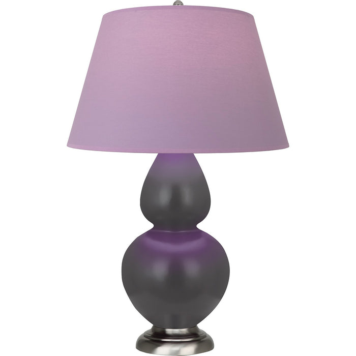 Robert Abbey MCR59L One Light Table Lamp, Matte Ash Glazed Ceramic w/Antique Silvered