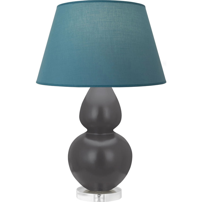 Robert Abbey MCR62B One Light Table Lamp, Matte Ash Glazed Ceramic w/Lucite