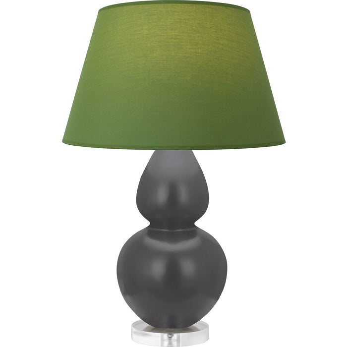 Robert Abbey MCR62G One Light Table Lamp, Matte Ash Glazed Ceramic w/Lucite