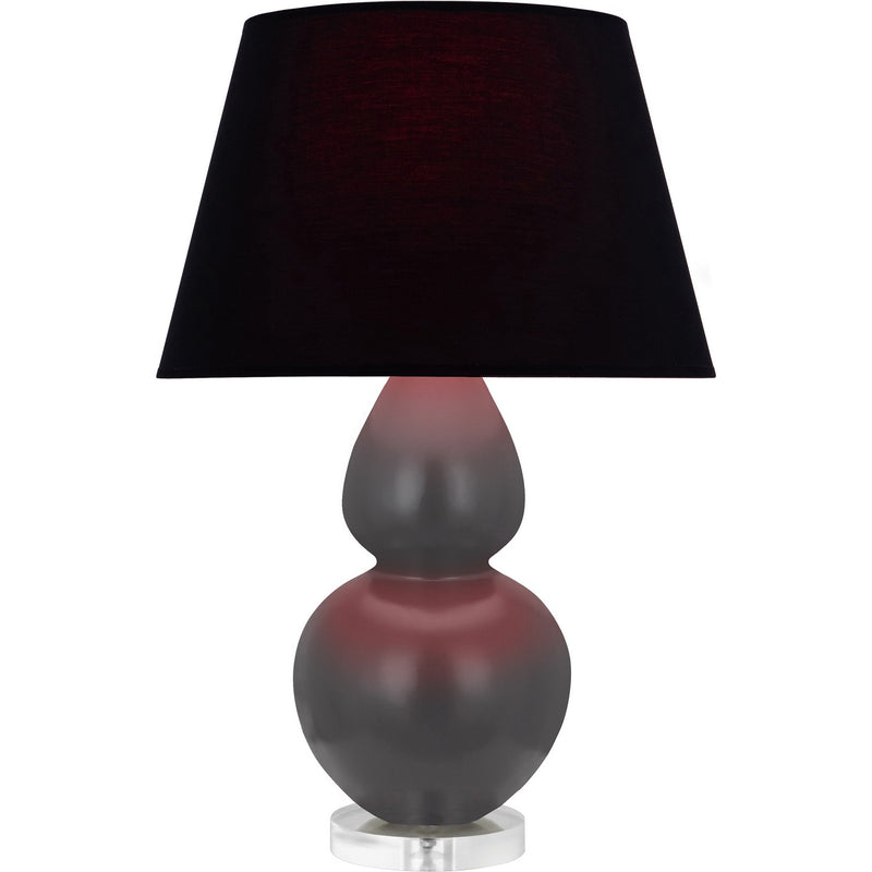 Robert Abbey MCR62K One Light Table Lamp, Matte Ash Glazed Ceramic w/Lucite