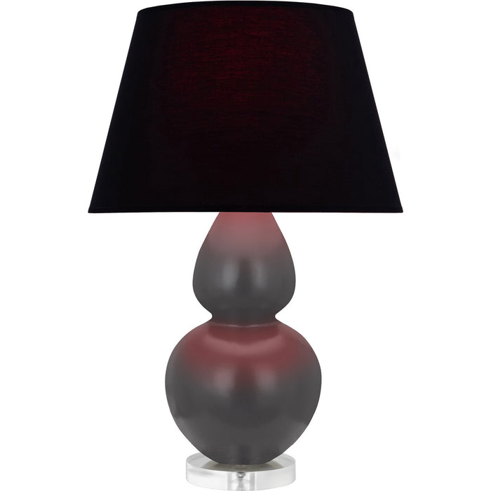 Robert Abbey MCR62K One Light Table Lamp, Matte Ash Glazed Ceramic w/Lucite