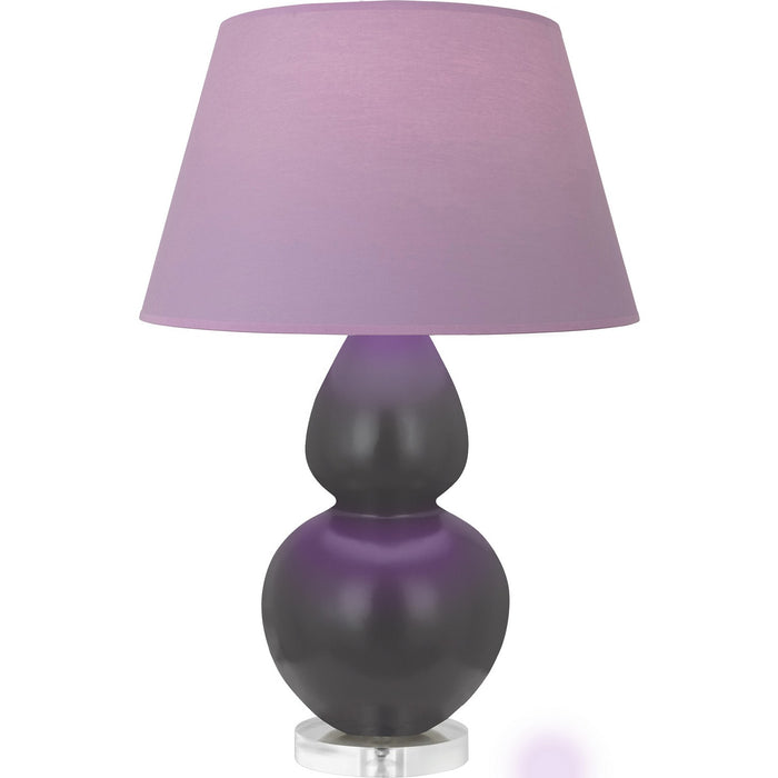 Robert Abbey MCR62L One Light Table Lamp, Matte Ash Glazed Ceramic w/Lucite