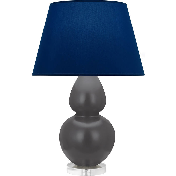 Robert Abbey MCR62N One Light Table Lamp, Matte Ash Glazed Ceramic w/Lucite