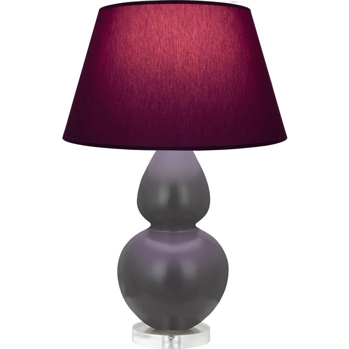 Robert Abbey MCR62P One Light Table Lamp, Matte Ash Glazed Ceramic w/Lucite