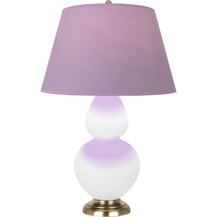 Robert Abbey MDY20L One Light Table Lamp, Matte Daisy Glazed Ceramic w/Antique Natural Brassed