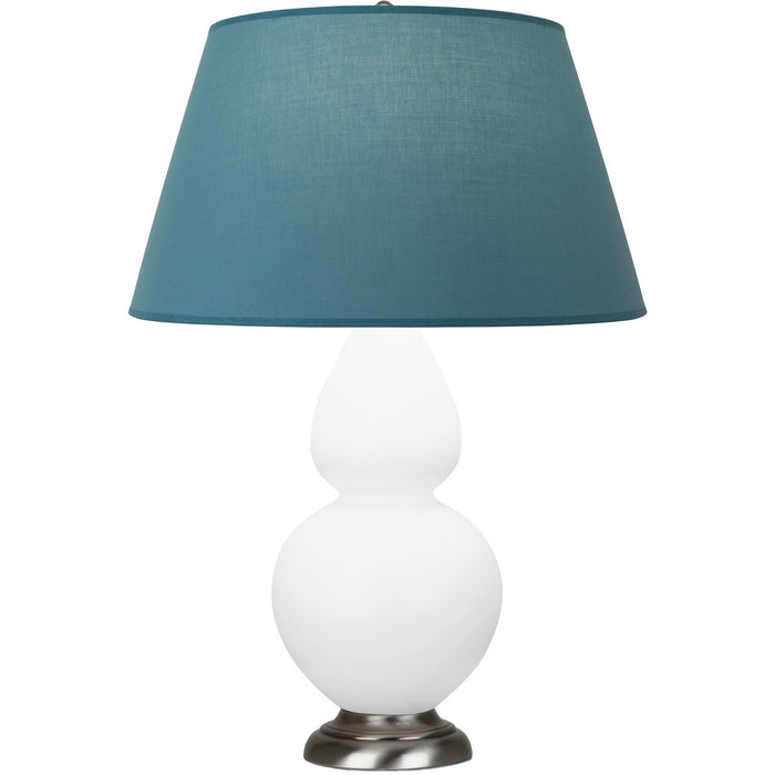 Robert Abbey MDY22B One Light Table Lamp, Matte Daisy Glazed Ceramic w/Antique Silvered