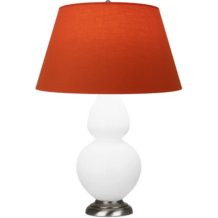 Robert Abbey MDY22T One Light Table Lamp, Matte Daisy Glazed Ceramic w/Antique Silvered
