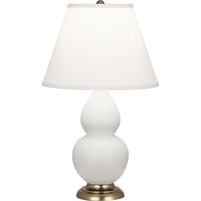 Robert Abbey MDY50 One Light Accent Lamp, Matte Daisy Glazed Ceramic w/Antique Natural Brassed