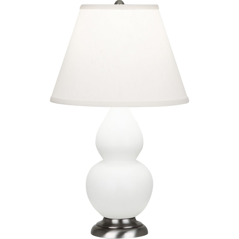 Robert Abbey MDY52 One Light Accent Lamp, Matte Daisy Glazed Ceramic w/Antique Silvered