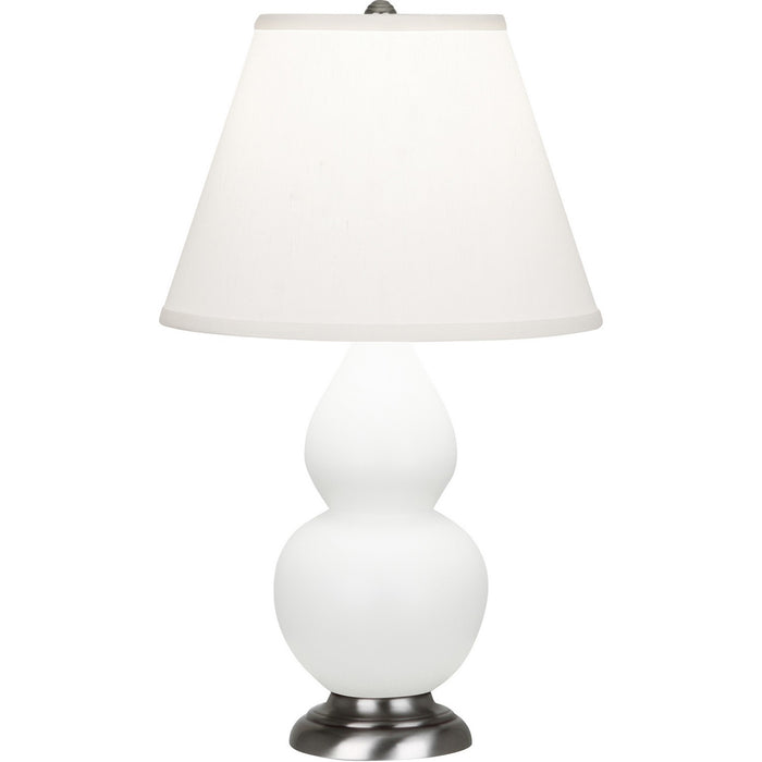Robert Abbey MDY52 One Light Accent Lamp, Matte Daisy Glazed Ceramic w/Antique Silvered