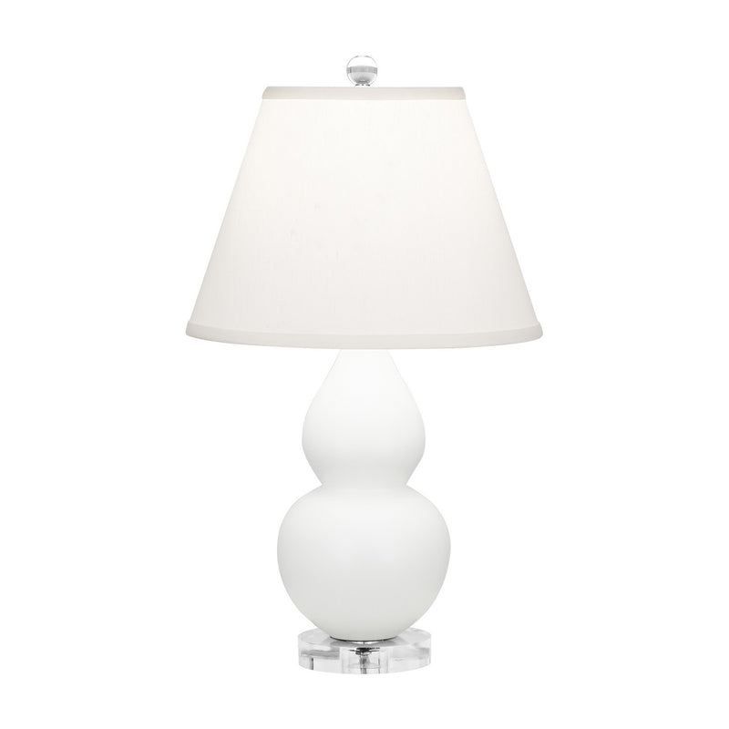 Robert Abbey MDY53 One Light Accent Lamp, Matte Daisy Glazed Ceramic w/Lucite
