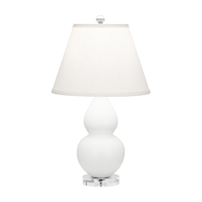 Robert Abbey MDY53 One Light Accent Lamp, Matte Daisy Glazed Ceramic w/Lucite